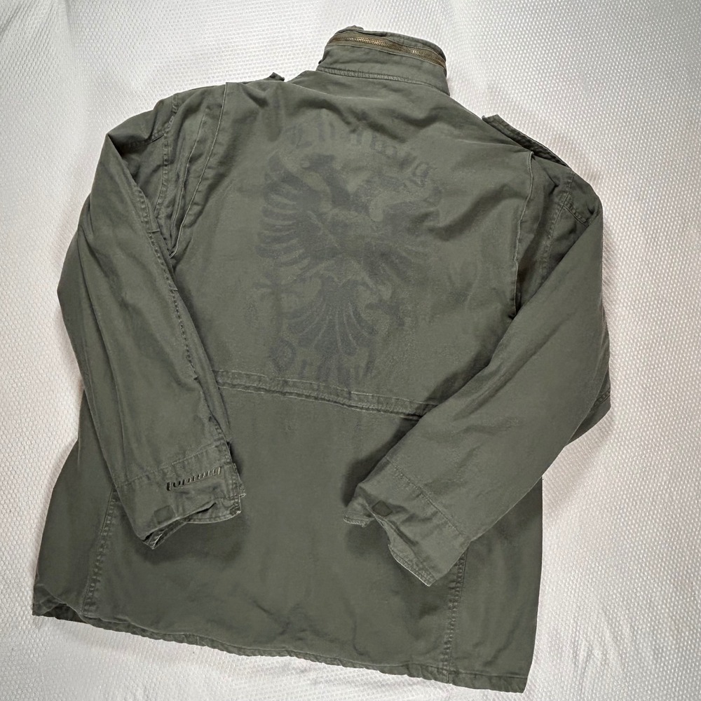 Rothco Ultra Force M-65 Field Jacket Mens XL Olive Green Ludwig Drums Graphic